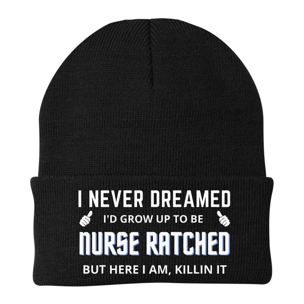 Nurse Ratched Funny Design Nursing Movie Character Gift Idea Beanie