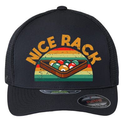 Nice Rack Funny Billiards Player Vintage Pool Balls Billiard Flexfit Unipanel Trucker Cap