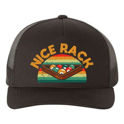 Nice Rack Funny Billiards Player Vintage Pool Balls Billiard Yupoong Adult 5-Panel Trucker Hat