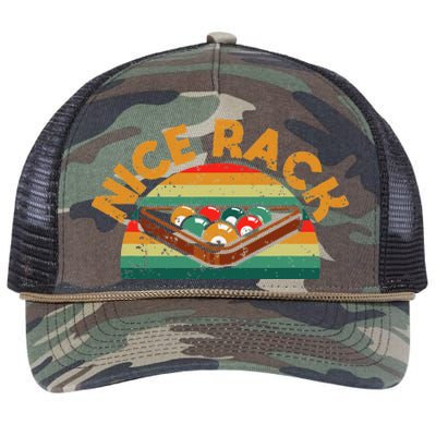 Nice Rack Funny Billiards Player Vintage Pool Balls Billiard Retro Rope Trucker Hat Cap