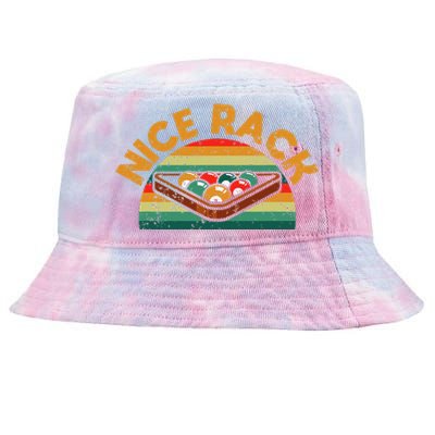 Nice Rack Funny Billiards Player Vintage Pool Balls Billiard Tie-Dyed Bucket Hat