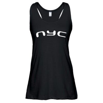 Nyc Retro Futurism Ladies Essential Flowy Tank