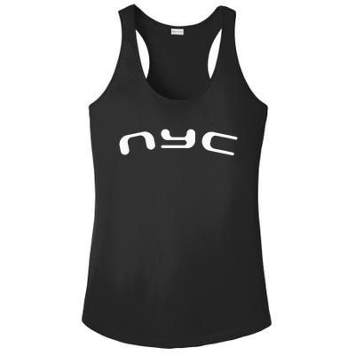 Nyc Retro Futurism Ladies PosiCharge Competitor Racerback Tank