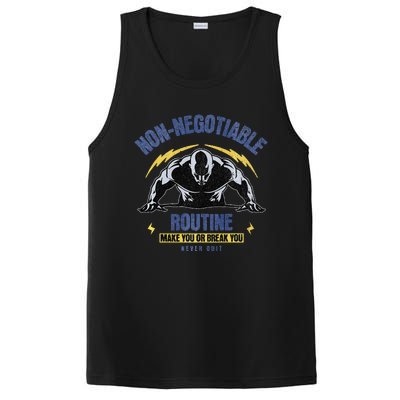 Nonnegotiable Routine Fitness Tees With Sayingsgym Tees Premium PosiCharge Competitor Tank