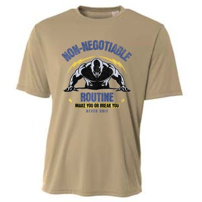 Nonnegotiable Routine Fitness Tees With Sayingsgym Tees Premium Cooling Performance Crew T-Shirt