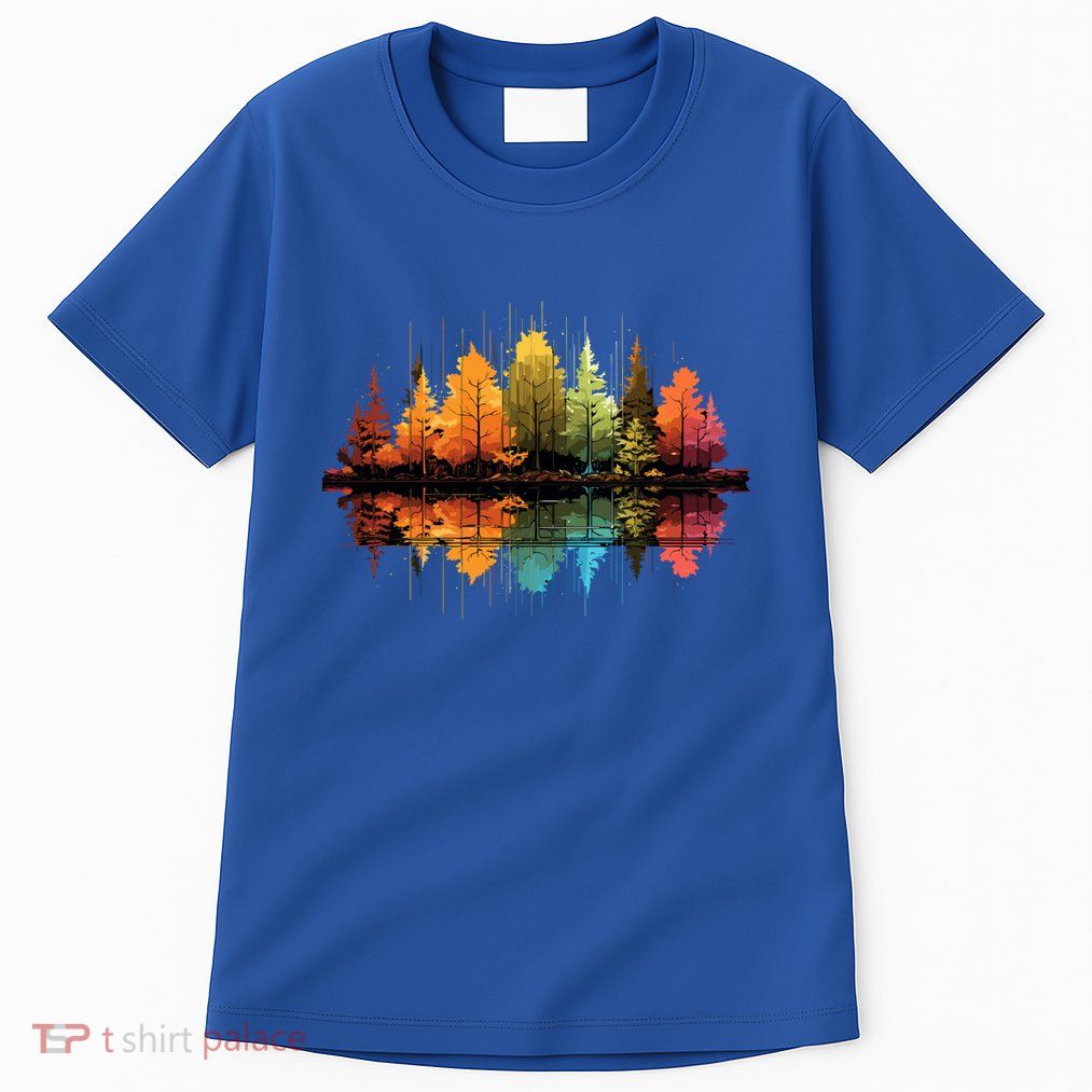 Nature Reflection Forest Trees Outdoor Wildlife Funny Gift Tall T-Shirt