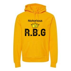 Notorious Rbg Feminism Equal Rights Power Cool Gift Premium Hoodie