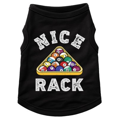 Nice Rack Funny Billiards Player Vintage Pool Triangle Balls Cute Gift Doggie Tank