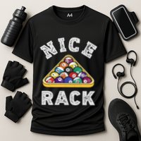 Nice Rack Funny Billiards Player Vintage Pool Triangle Balls Cute Gift Performance Shirt