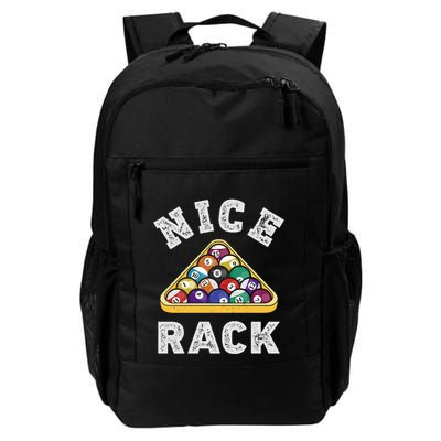Nice Rack Funny Billiards Player Vintage Pool Triangle Balls Cute Gift Backpack