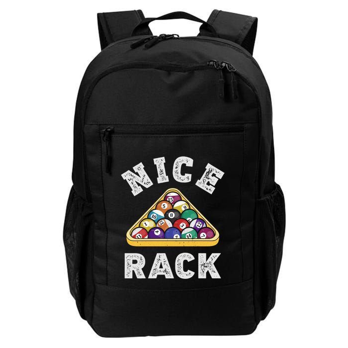 Nice Rack Funny Billiards Player Vintage Pool Triangle Balls Cute Gift Backpack