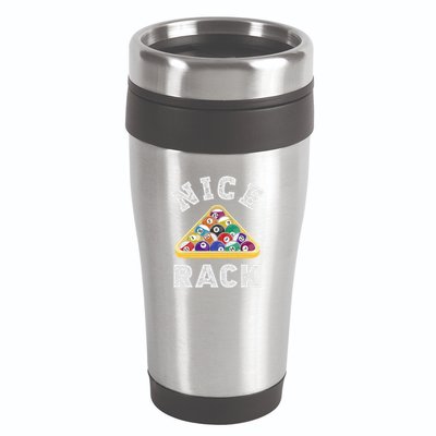 Nice Rack Funny Billiards Player Vintage Pool Triangle Balls Cute Gift 16oz Travel Tumbler