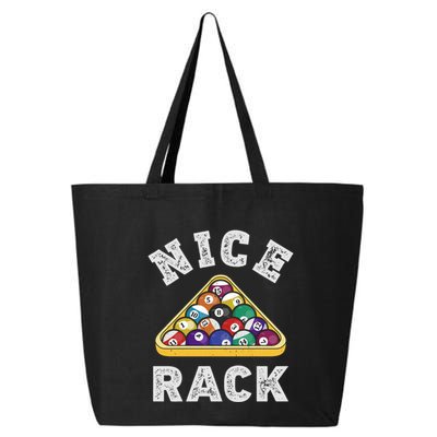 Nice Rack Funny Billiards Player Vintage Pool Triangle Balls Cute Gift 25L Jumbo Tote