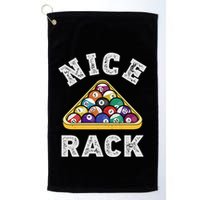 Nice Rack Funny Billiards Player Vintage Pool Triangle Balls Cute Gift Golf Towel