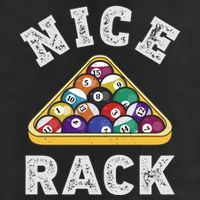 Nice Rack Funny Billiards Player Vintage Pool Triangle Balls Cute Gift Golf Towel