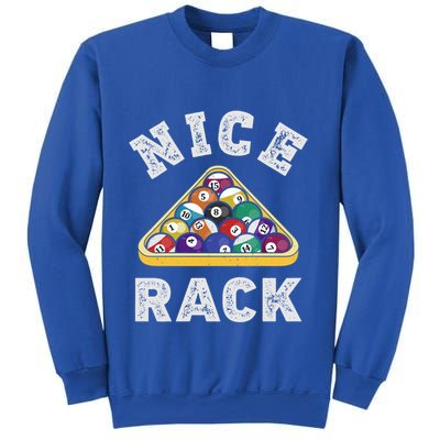 Nice Rack Funny Billiards Player Vintage Pool Triangle Balls Cute Gift Sweatshirt