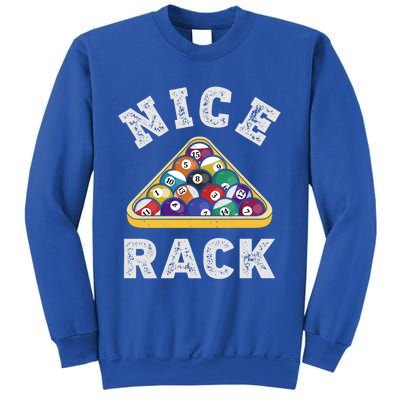 Nice Rack Funny Billiards Player Vintage Pool Triangle Balls Cute Gift Sweatshirt