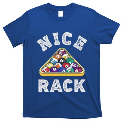 Nice Rack Funny Billiards Player Vintage Pool Triangle Balls Cute Gift T-Shirt