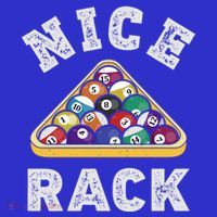 Nice Rack Funny Billiards Player Vintage Pool Triangle Balls Cute Gift Button