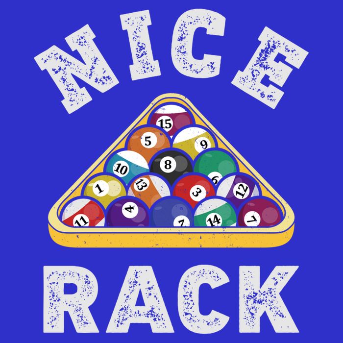 Nice Rack Funny Billiards Player Vintage Pool Triangle Balls Cute Gift Bag