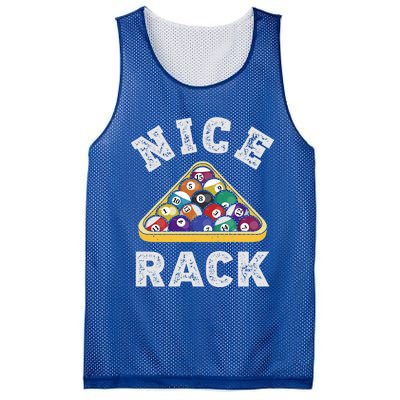 Nice Rack Funny Billiards Player Vintage Pool Triangle Balls Cute Gift Mesh Reversible Basketball Jersey Tank