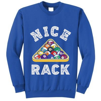 Nice Rack Funny Billiards Player Vintage Pool Triangle Balls Cute Gift Tall Sweatshirt