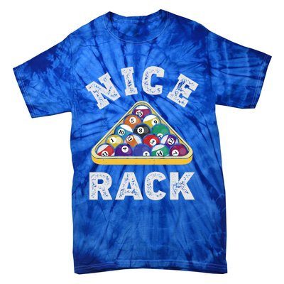 Nice Rack Funny Billiards Player Vintage Pool Triangle Balls Cute Gift Tie-Dye T-Shirt