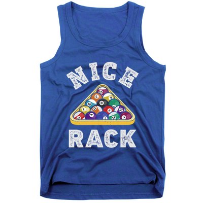 Nice Rack Funny Billiards Player Vintage Pool Triangle Balls Cute Gift Tank Top