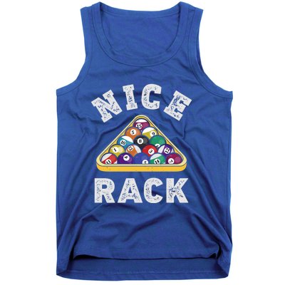 Nice Rack Funny Billiards Player Vintage Pool Triangle Balls Cute Gift Tank Top