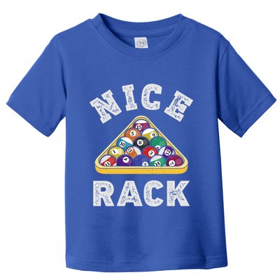 Nice Rack Funny Billiards Player Vintage Pool Triangle Balls Cute Gift Toddler T-Shirt