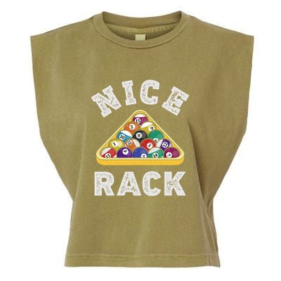 Nice Rack Funny Billiards Player Vintage Pool Triangle Balls Cute Gift Garment-Dyed Women's Muscle Tee