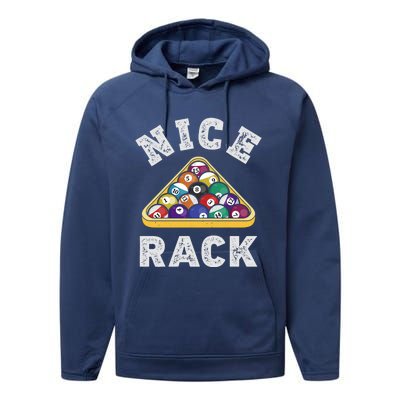 Nice Rack Funny Billiards Player Vintage Pool Triangle Balls Cute Gift Performance Fleece Hoodie