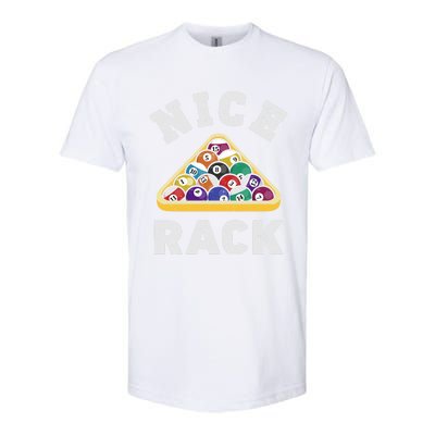 Nice Rack Funny Billiards Player Vintage Pool Triangle Balls Cute Gift Softstyle CVC T-Shirt