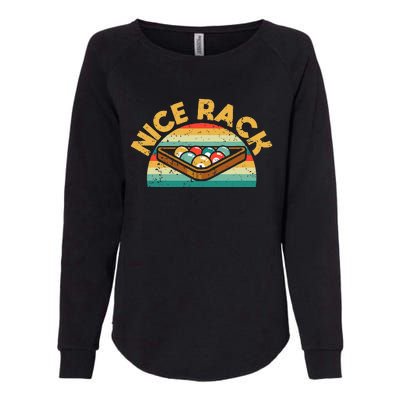 Nice Rack Funny Billiards Player Vintage Pool Balls Billiard Womens California Wash Sweatshirt