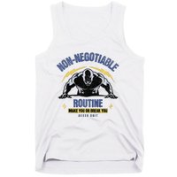 Nonnegotiable Routine Fitness With Sayings Gym Tees Tank Top