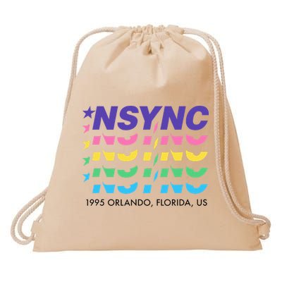 N.S.Y.N.C Retro Falling Wavy Logo Drawstring Bag