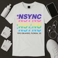 N.S.Y.N.C Retro Falling Wavy Logo T-Shirt
