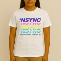 N.S.Y.N.C Retro Falling Wavy Logo T-Shirt