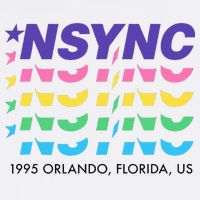 N.S.Y.N.C Retro Falling Wavy Logo T-Shirt