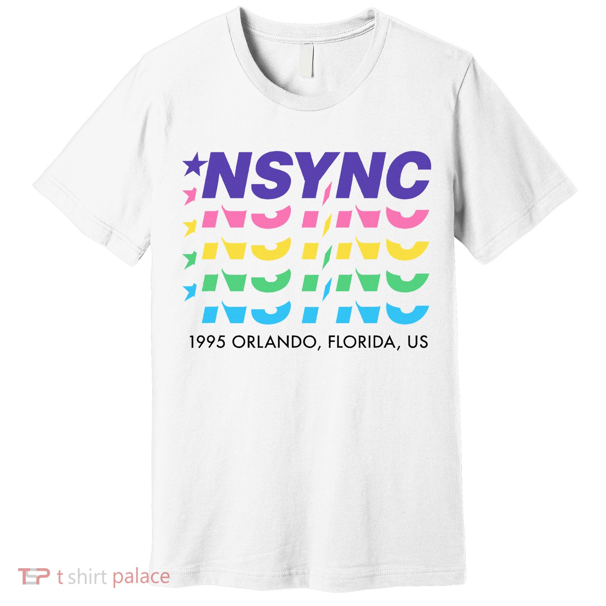 N.S.Y.N.C Retro Falling Wavy Logo Premium T-Shirt