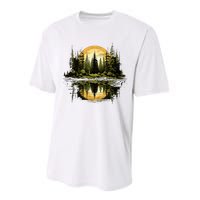 Nature Reflection Forest Trees Outdoor Wildlife Performance Sprint T-Shirt