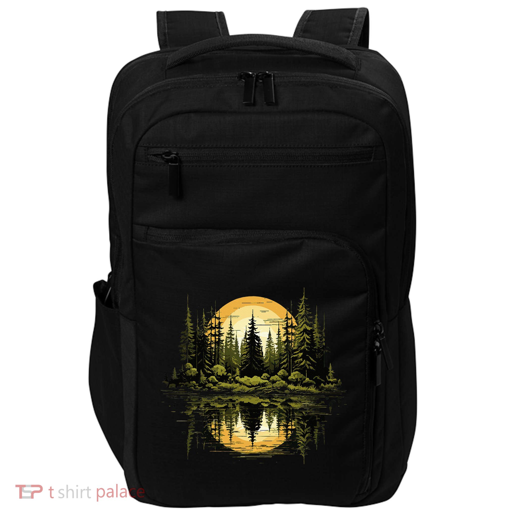 Nature Reflection Forest Trees Outdoor Wildlife Impact Tech Backpack