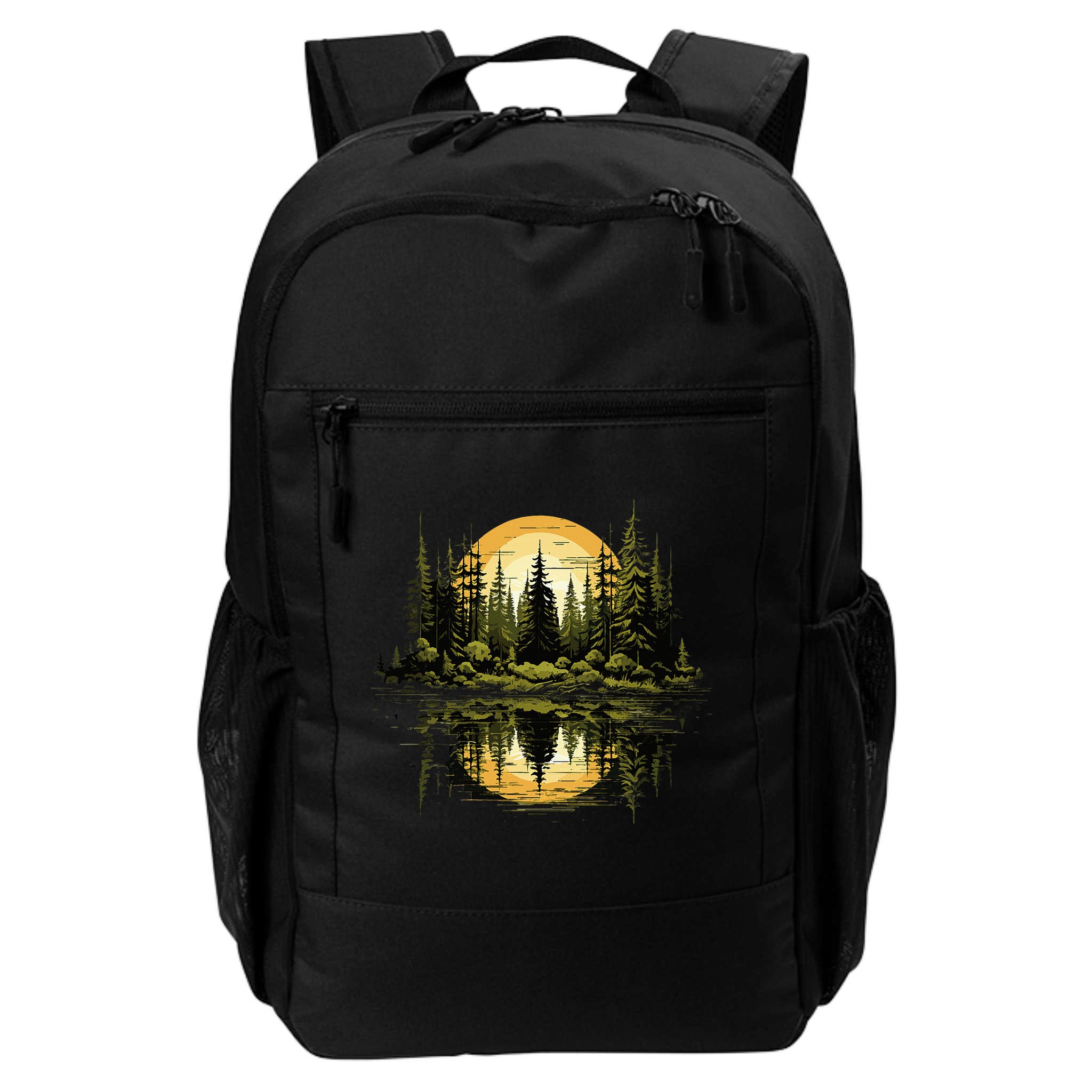Nature Reflection Forest Trees Outdoor Wildlife Backpack