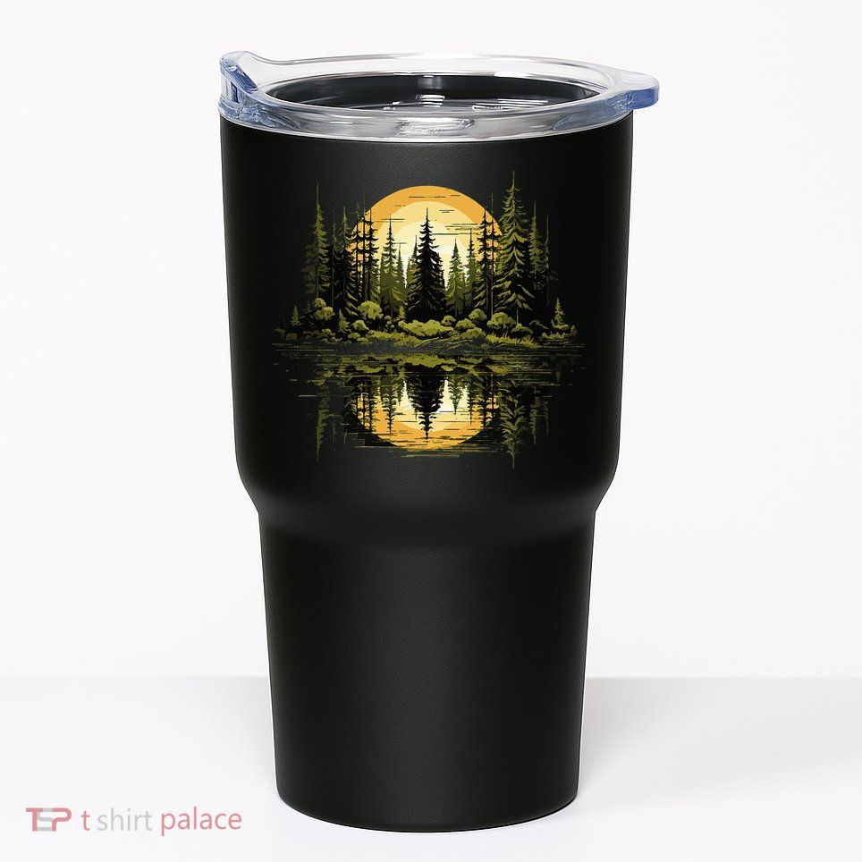 Nature Reflection Forest Trees Outdoor Wildlife Tumbler