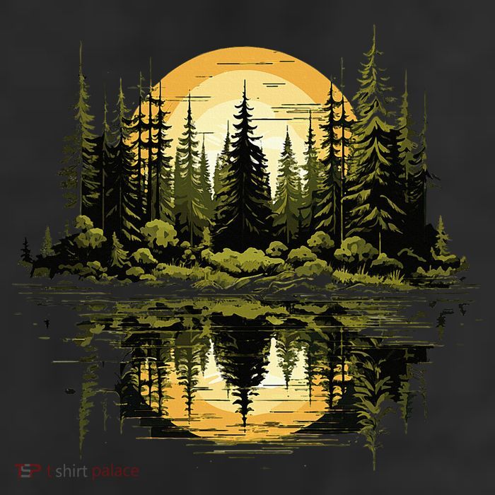 Nature Reflection Forest Trees Outdoor Wildlife 25L Jumbo Tote