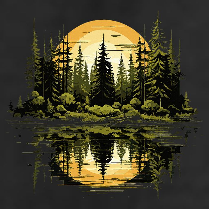 Nature Reflection Forest Trees Outdoor Wildlife Hat