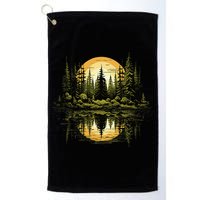 Nature Reflection Forest Trees Outdoor Wildlife Golf Towel