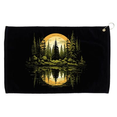 Nature Reflection Forest Trees Outdoor Wildlife Grommeted Golf Towel