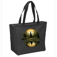 Nature Reflection Forest Trees Outdoor Wildlife Zip Tote Bag