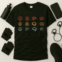 neuroscience retro graphic brain science for neurologist T-Shirt